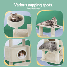 Load image into Gallery viewer, i.Pet Cat Tree Tower Scratching Post Scratcher Wood Condo House Bed Trees 90cm