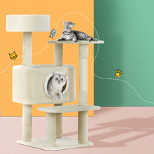 Load image into Gallery viewer, i.Pet Cat Tree Tower Scratching Post Scratcher Wood Condo House Bed Trees 90cm