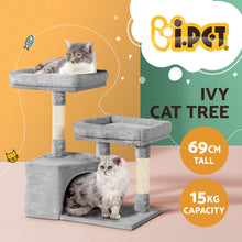 Load image into Gallery viewer, i.Pet Cat Tree Tower Scratching Post Scratcher Wood Condo House Bed Trees 69cm