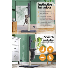 Load image into Gallery viewer, i.Pet Cat Tree Scratching Post Scratcher Tower Condo House Hanging toys Grey 105cm