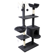Load image into Gallery viewer, i.Pet Cat Tree 140cm Trees Scratching Post Scratcher Tower Condo House Furniture Wood
