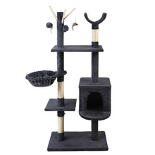 Load image into Gallery viewer, i.Pet Cat Tree 140cm Trees Scratching Post Scratcher Tower Condo House Furniture Wood
