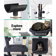 Load image into Gallery viewer, i.Pet Cat Tree 140cm Trees Scratching Post Scratcher Tower Condo House Furniture Wood