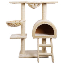 Load image into Gallery viewer, i.Pet Cat Tree Trees Scratching Post Scratcher Condo Tower House Bed Beige 100cm