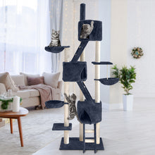 Load image into Gallery viewer, i.Pet Cat Tree Trees Scratching Post Scratcher Tower Condo House Grey 244cm