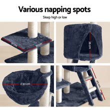 Load image into Gallery viewer, i.Pet Cat Tree Trees Scratching Post Scratcher Tower Condo House Grey 244cm