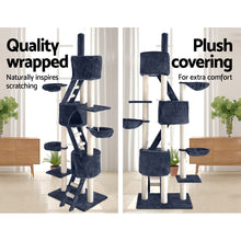 Load image into Gallery viewer, i.Pet Cat Tree Trees Scratching Post Scratcher Tower Condo House Grey 244cm