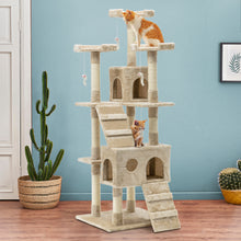 Load image into Gallery viewer, i.Pet Cat Tree 180cm Trees Scratching Post Scratcher Tower Condo House Furniture Wood Beige