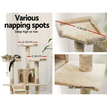 Load image into Gallery viewer, i.Pet Cat Tree 180cm Trees Scratching Post Scratcher Tower Condo House Furniture Wood Beige