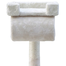 Load image into Gallery viewer, i.Pet Cat Tree 141cm Trees Scratching Post Scratcher Tower Condo House Furniture Wood Beige