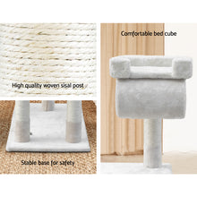 Load image into Gallery viewer, i.Pet Cat Tree 141cm Trees Scratching Post Scratcher Tower Condo House Furniture Wood Beige