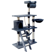 Load image into Gallery viewer, i.Pet Cat Tree 141cm Trees Scratching Post Scratcher Tower Condo House Furniture Wood