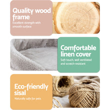 Load image into Gallery viewer, i.Pet Cat Tree Scratching Post Scratcher Tower Condo House Grey 135cm