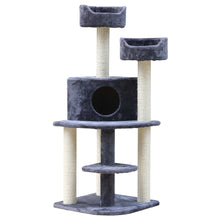 Load image into Gallery viewer, i.Pet Cat Tree Trees Scratching Post Scratcher Tower Condo House Grey 126cm