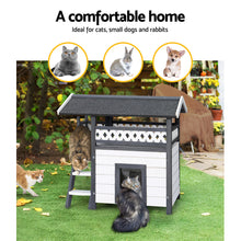 Load image into Gallery viewer, i.Pet Rabbit Hutch Cat House Shelter Outdoor Wooden Small Dog Pet Houses Kennel
