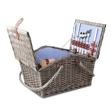 Load image into Gallery viewer, Alfresco 4 Person Picnic Basket Outdoor Insulated with Blanket
