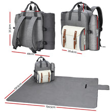 Load image into Gallery viewer, Alfresco Picnic Backpack Set Cooler Bag 4 Person Outdoor Insulated Liquor