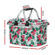 Load image into Gallery viewer, Picnic Bag Folding Hamper for Camping, Hiking: Insulated Outdoor Bag