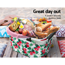 Load image into Gallery viewer, Picnic Bag Folding Hamper for Camping, Hiking: Insulated Outdoor Bag
