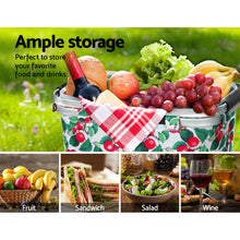 Load image into Gallery viewer, Picnic Bag Folding Hamper for Camping, Hiking: Insulated Outdoor Bag