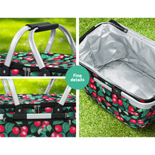 Load image into Gallery viewer, Alfresco Folding Picnic Insulated Lunch Bag Cooler Hamper for Camping, Hiking