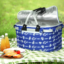 Load image into Gallery viewer, Alfresco Large Folding Picnic Bag Hamper for Camping Hiking, Insulated Lunch Cooler
