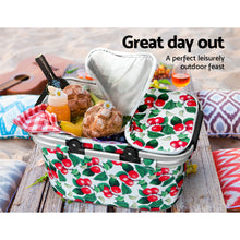 Load image into Gallery viewer, Alfresco Picnic Bag Basket Hamper Camping Hiking Insulated Lunch Cooler