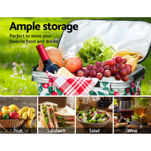 Load image into Gallery viewer, Alfresco Picnic Bag Basket Hamper Camping Hiking Insulated Lunch Cooler