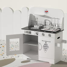 Load image into Gallery viewer, Keezi Kids Kitchen Set Pretend Play Wooden Toys Cooking Cookware Childrens Toy