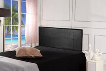 Load image into Gallery viewer, PU Leather Queen Bed Headboard Bedhead - Black-Furniture-The White Mall