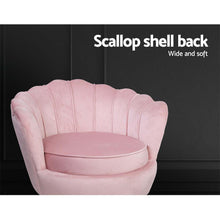 Load image into Gallery viewer, Pink Luxurious Velvet Shell Accent Armchair | Lounge Chair-Accent Chair-The White Mall