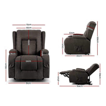 Load image into Gallery viewer, Premium Heated Massage Electric Recliner Chair With Lift-Health & Beauty-The White Mall