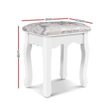 Load image into Gallery viewer, Dressing table stool measurements.