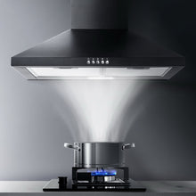 Load image into Gallery viewer, Devanti Pyramid Range Hood Rangehood 600mm 60cm Kitchen Canopy Black