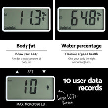 Load image into Gallery viewer, Everfit Bathroom Scales Digital Body Fat Scale 180KG Electronic Monitor Tracker
