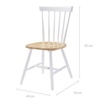 Load image into Gallery viewer, Set of 2 Farmhouse Scandinavian Dining Chairs-Dining Chairs-The White Mall