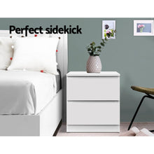 Load image into Gallery viewer, Simple White Minimalistic Scandinavian Bedside or Side Table-Furniture-The White Mall