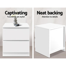Load image into Gallery viewer, Simple White Minimalistic Scandinavian Bedside or Side Table-Furniture-The White Mall