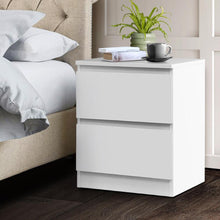 Load image into Gallery viewer, Simple White Minimalistic Scandinavian Bedside or Side Table-Furniture-The White Mall