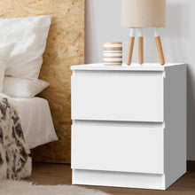 Load image into Gallery viewer, Simple White Minimalistic Scandinavian Bedside or Side Table-Furniture-The White Mall