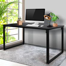 Load image into Gallery viewer, Sleek Black Office Desk for Study, Computer Table, Home Workstation, Nook, Laptop-The White Mall-The White Mall