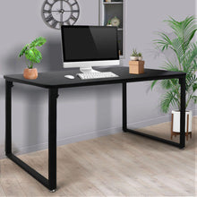 Load image into Gallery viewer, Sleek Black Office Desk for Study, Computer Table, Home Workstation, Nook, Laptop-The White Mall-The White Mall