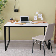 Load image into Gallery viewer, Sleek White & Black Stylish Office Desk for Computer, Study, Home, Workstation, Bedroom-The White Mall-The White Mall