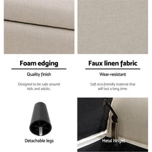 Load image into Gallery viewer, Sophisticated Cream Storage Ottoman-The White Mall