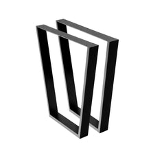 Load image into Gallery viewer, Artiss 2x Coffee Dining Table Legs 71x65/40CM Industrial Vintage Bench Metal Trapezoid