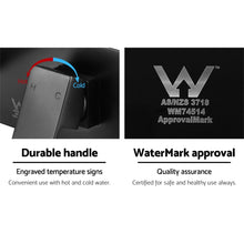 Load image into Gallery viewer, Cefito WELS Bathroom Tap Wall Square Black Basin Mixer Taps Vanity Brass Faucet