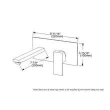 Load image into Gallery viewer, Cefito WELS Bathroom Tap Wall Square Silver Basin Mixer Taps Vanity Brass Faucet