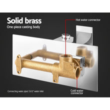 Load image into Gallery viewer, Cefito Bathroom Tap SET OF 2 Basin Mixer Wall Taps Faucet Sink Brass Silver WELS