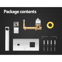 Load image into Gallery viewer, Cefito Bathroom Tap SET OF 2 Basin Mixer Wall Taps Faucet Sink Brass Silver WELS