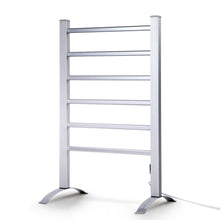 Load image into Gallery viewer, Devanti Electric Heated Towel Rail Rails Warmer Rack Aluminium 6 Bars
